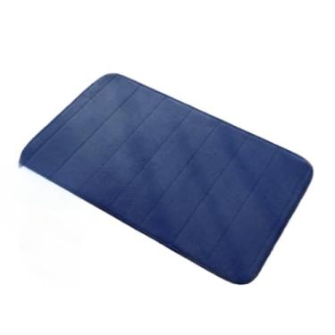 Imagem de Forro de Banheiro Antiderrapante e Absorvente Macio Secagem Rápida para Banheiro Lavabo 60x40cm(LISTRAS AZUL,3)