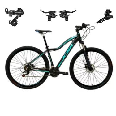 Imagem de Bicicleta Ksw Mwza 29 Feminina 24 Marchas Index Mtb Quadro Aluminio Trocadores Shimano-Feminino