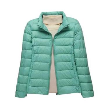 Imagem de Jaqueta Feminina Slim Fit De Pluma De Pato Branca, Moda De Inverno, Ca