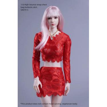 Imagem de Conjunto de roupas de boneca em escala 1/6 para boneco de ação feminin