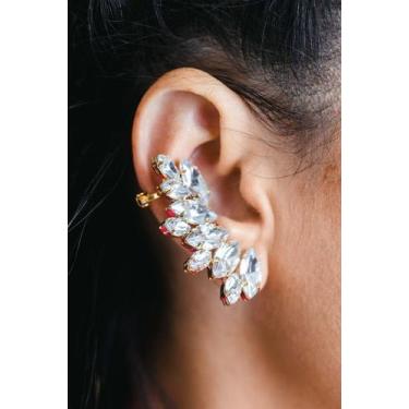 Imagem de Ear Cuff de Cristal Tâmara - Mania de Mulher - Fabricação Própria