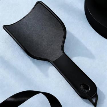 Imagem de Lixa de pé dupla face grande em forma de U, ferramenta raspadora de pés para cuidados com os pés, acessório de pedicure doméstico (preto)