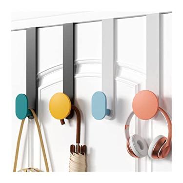 Imagem de KEG801302 Cabide de cabide nórdico para casaco e chapéu atrás da porta com economia de espaço, cabide de roupas, sala de estar, roupas, guarda-roupa, ganchos para móveis domésticos