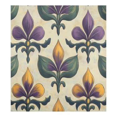 Imagem de Blueangle Capa magnética para lava-louças Mardi Gras, decoração da capa frontal da máquina de lavar louça, adesivos de eletrodomésticos, adesivos de eletrodomésticos, 58 cm C x 66 cm adesivo magnético