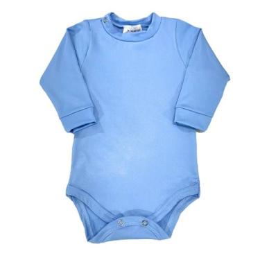 Imagem de Body Bebê Térmico Bodie Manga Longa Peluciado Inverno Liso - Fofotinho