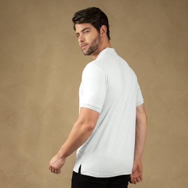 Imagem de 230001-A - BLUSA POLO MASCULINA MANGA CURTA.BRANCO.GG