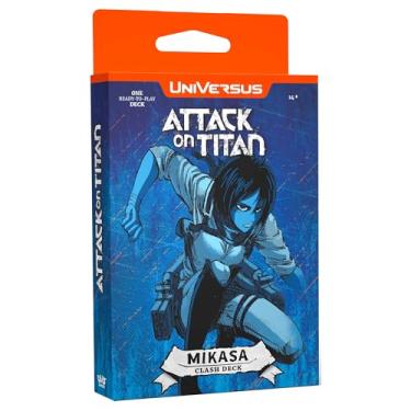 Imagem de UniVersus Attack on Titan: Battle for Humanity - Clash Deck Mikasa - Ready to Play Character Deck, Deck-Building Collectible Card Game, AOT Licensed