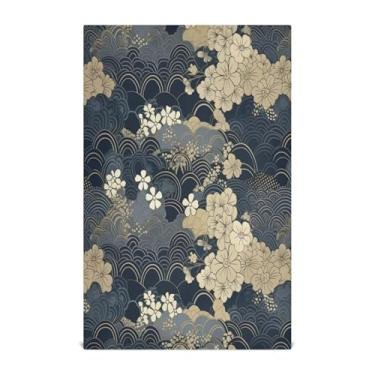 Imagem de Wassud Toalhas de cozinha padrão dourado e marrom toalhas de prato de cozinha 1 pacote panos de prato macios com laço para pendurar toalha de mão super absorvente de secagem rápida toalhas de chá de