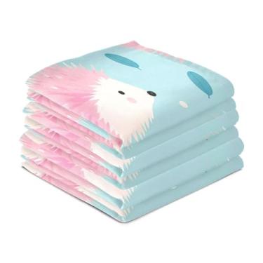 Imagem de Wassud Toalhas de cozinha ouriços fofos toalhas de prato de cozinha pacote com 6 panos de prato macios com laço para pendurar toalha de mão super absorvente de secagem rápida toalhas de chá de mesa