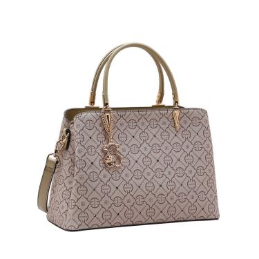 Imagem de  Bolsa Feminina Classic Cristal Estruturada Casual - Chenson 3485354 Natural