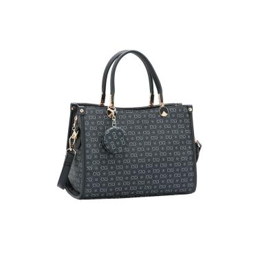 Imagem de Bolsa Feminina Chenson Monograma Elegance - Alça de Mão - Preto 3485410