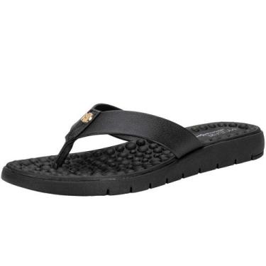 Imagem de Tamanco feminino flat modare 7162331, Preto, 36