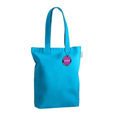 Imagem de Sacola Ecobag em Algodão 38x40cm Kosovo TopGet (Azul Claro)