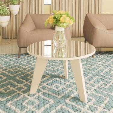 Imagem de Mesa De Centro Espanha Com Espelho Off White Artely Off White