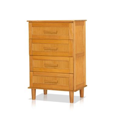 Imagem de Cômoda Para Quarto 100% Madeira 4 Gavetas França Imbuia