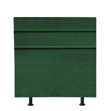 Imagem de Cabeceira Estofada Argentina 90cm Solteiro Para Cama Colchão Box Quarto Suede Verde - Aurora Line