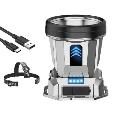 Imagem de Lanterna De Cabeça Led Longo Alcance Usb Recarregável