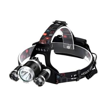 Imagem de Lanterna De Cabeça 5 Led Recarregável De Longo Alcance Faixa Elástica