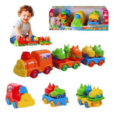 Imagem de Brinquedo Menino Trenzinho Infantil Didático Educativo Bebê - REAL SHO