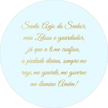 Imagem de Painel de Lona Redondo Santo Anjo - Fabrika de Festa, 180x180cm