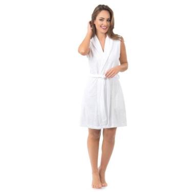 Imagem de Roupão de Banho Feminino - Sogni Belli, GG, Branco