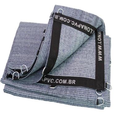 Imagem de Lona tela pead para caminhão proteção caçamba entulho 10x4 m