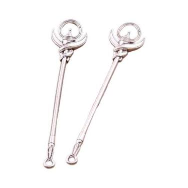 Imagem de Pingentes De Armas Antigas (Espada, Faca, Arma, Arco) Em Liga Mista, 1