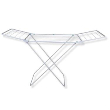 Imagem de Varal de Chão Abas Slim Dobravel Retratil Aço Reforçado - Home Utilida