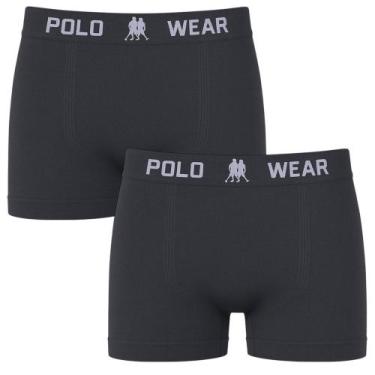 Imagem de Kit 2 Cuecas Boxer Polo Wear Basic Infantil, Cinza, 6