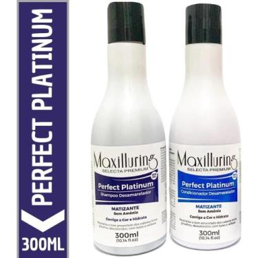 Imagem de Kit Shampoo + Condicionador Desamarelador Maxilluring 300ml