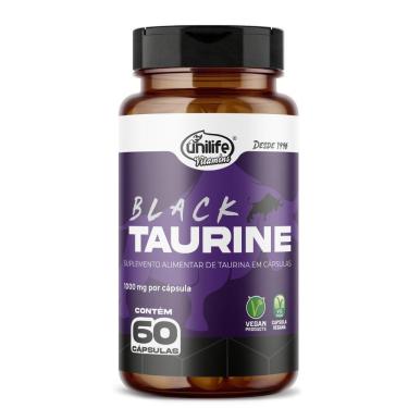 Imagem de Taurina Black Taurine 60 Cápsulas 1130mg Unilife