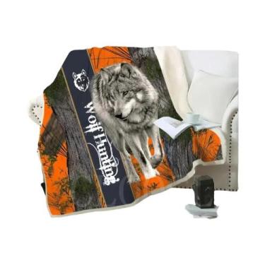Imagem de Cobertor De Pelúcia Estampado De Javali Para Adolescentes E Adultos, M