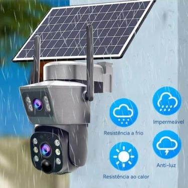 Imagem de Câmera IP 4K Externa com Painel Solar Integrado - Rick Imports