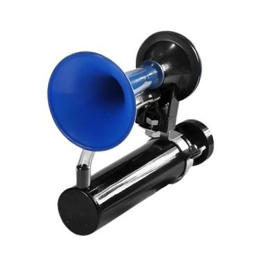 Imagem de Buzina para Bike Mini Corneta Jumbinho Azul Potente e Forte, Som Alto,