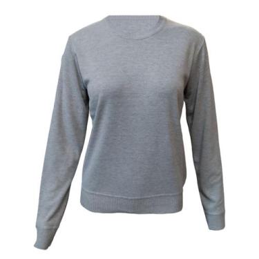Imagem de Blusa Feminina Suéter Tricot Facinelli By Mooncity, Cinza claro, P