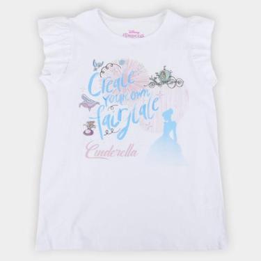 Imagem de Blusa Infantil Disney Cinderela Fairy Tail Feminina, Branco, 1A