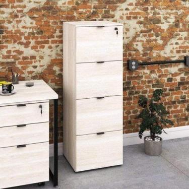 Imagem de Gaveteiro Arquivo 4 Gavetas para Pastas Suspensas Kuaq40 Kuadra Yescas