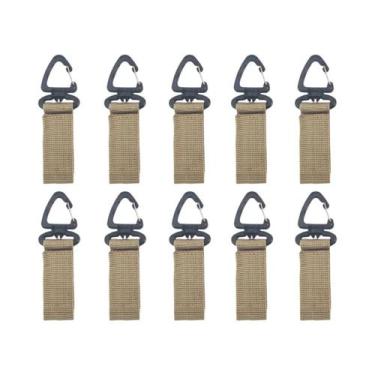 Imagem de Mosquetão De Nylon Giratório 360 graus Com Gancho Para Chaves, Fivela 