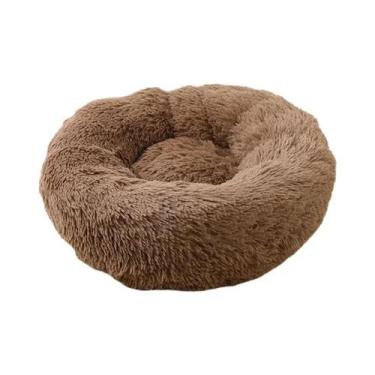 Imagem de Cama Redonda De Pelúcia Macia Para Gatos E Cães, Almofada Para Animais