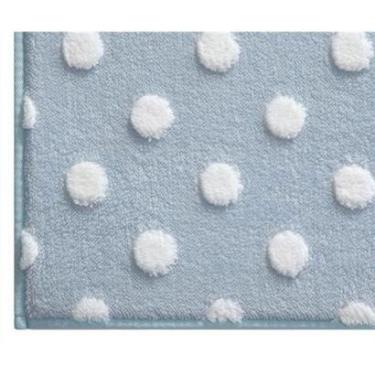 Imagem de Tapete Infantil Jolitex Mimo Poa Bolinhas Azul 0,7cmx1,00m-Masculino