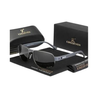 Imagem de Óculos De Sol Retangulares Vintage Retro Polarizados UV400 Para Homens