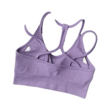 Imagem de Sutiã Esportivo Feminino Respirável E Antichoque Sem Costura Para Fitn