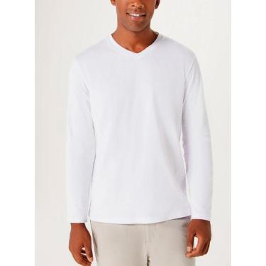 Imagem de Camiseta Manga Longa Hering 022D Masculina World Algodão T. P/EXG, M, 