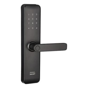 Imagem de Fechadura Digital Papaiz Fit Lock Preto Fosco Biométrica