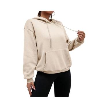 Imagem de Moletom Feminino Multicolorido Com Capuz, Moda Casual De Outono, Stree