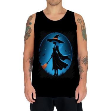 Imagem de Camiseta Regata Bruxa Halloween Azul Festa 5 - Kasubeck Store, Baby Lo