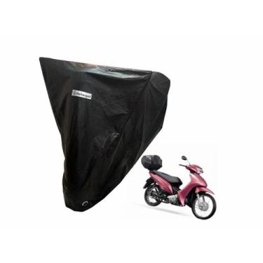 Imagem de Capa Protetora Honda Biz Com Baú Impermeável Térmica UV - kahawai