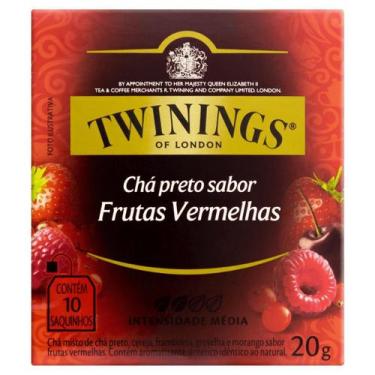 Imagem de Chá Preto Frutas Vermelhas 20G - Caixa com 10 Unid - TWININGS