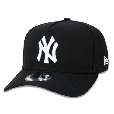 Imagem de BONE 9FORTY A-FRAME SNAPBACK ABA CURVA MLB NEW YORK YANKEES ABA CURVA SNAPBACK PRETO NE...