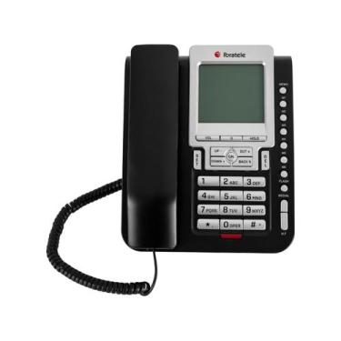 Imagem de Telefone de Mesa Ibratele CaptaTop Preto, Preto